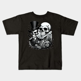 Halloween skeletons Kids T-Shirt